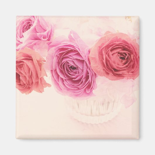 Elegante rosa Bouquets Magnet (Vorne)