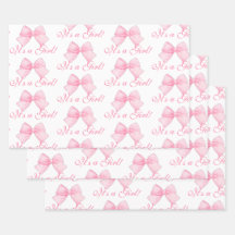 Elegante rosa Bow Coquette Es ist eine Girl Baby D