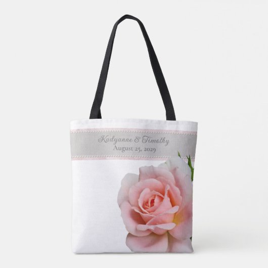 Elegante Rosa-Braut-Hochzeit Tasche (Rückseite)