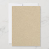 Elegante Rosa Brautdusche Einladung (Rückseite)