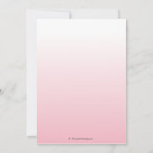 Elegante rosa Brautparty-Einladungen Einladung (Rückseite)