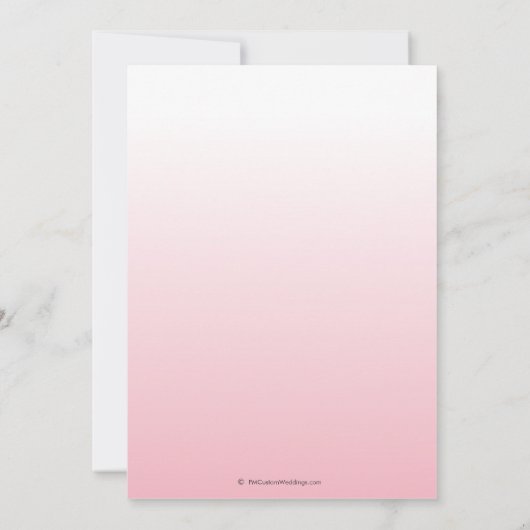 Elegante rosa Brautparty-Einladungen Einladung (Rückseite)