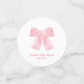 elegante Rosa Bugmädchen Babydusche niedliches Fot Konfetti (Klein Vorderseite)