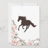 Elegante Rosa Charro Quinceanera Einladung (Rückseite)