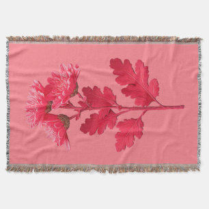 Elegante rosa Chrysantheme Decke