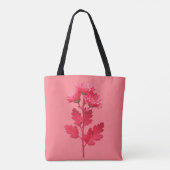 Elegante rosa Chrysanthemen-Blumen Tasche (Rückseite)