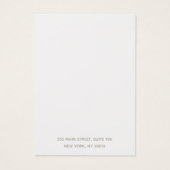 Elegante rosa Circle Motif Earring Display Card (Rückseite)