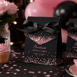 Elegante rosa Diamanten Abschluss Danke Geschenkschachtel