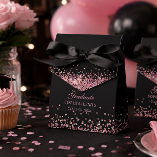 Elegante rosa Diamanten Abschluss Danke Geschenkschachtel