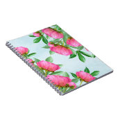 Elegante rosa einfache, blumengeschmückte botanisc notizblock (Rechte Seite)