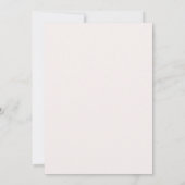 Elegante rosa Einladung zum 20. Geburtstag (Rückseite)