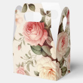 Elegante, rosa englische Rose Geschenkschachtel (Geöffnet)