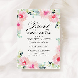 Elegante Rosa Flora Frische Pasta machen Einladung