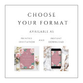 Elegante rosa florale religiöse Girl Baptisse Einladung