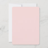 Elegante Rosa Florenz Einladung (Rückseite)