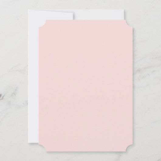 Elegante Rosa Florenz Einladung (Rückseite)