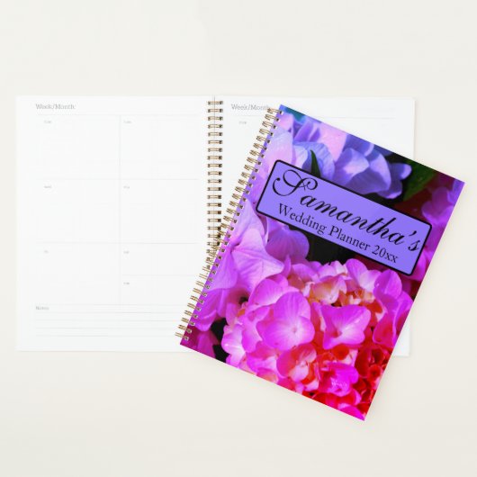 Elegante, rosa Fuchsienrosa, violette Blumen Planer (Anzeige)