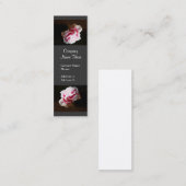 Elegante rosa Gartennelken-Blumen-Geschäfts-Karten Mini Visitenkarte (Vorne/Hinten)