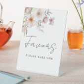 Elegante Rosa Gastgeschenke Hochzeiten Sockelschild (In Situ)