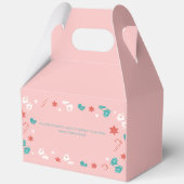 Elegante rosa Geschenkboxen für Weihnachten, Feste Geschenkschachtel (Vorderseite)