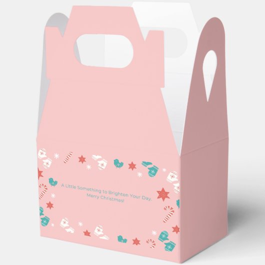 Elegante rosa Geschenkboxen für Weihnachten, Feste Geschenkschachtel (Offen)