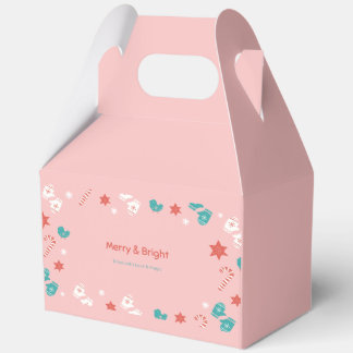 Elegante rosa Geschenkboxen für Weihnachten, Feste Geschenkschachtel