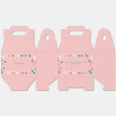 Elegante rosa Geschenkboxen für Weihnachten, Feste Geschenkschachtel (Ungeklappt)