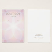 Elegante rosa Glow Earring Display Card (Vorne & Hinten)