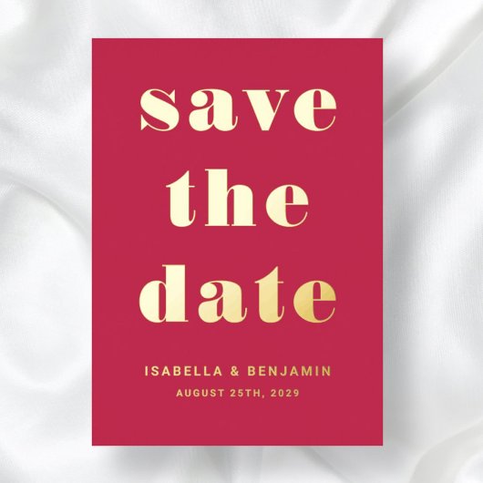 Elegante rosa goldene Hochzeit speichert die Datum Folieneinladung