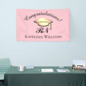 Elegante Rosa-Goldene Krankenschwester Graduierung Banner (Messeveranstaltung)