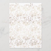 Elegante rosa Graue Blush Gold Botanische Dusche (Rückseite)