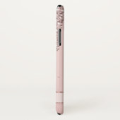 Elegante, rosa, gürtelförmige Glitzer Case-Mate iPhone Hülle (Hinten/Rechts)