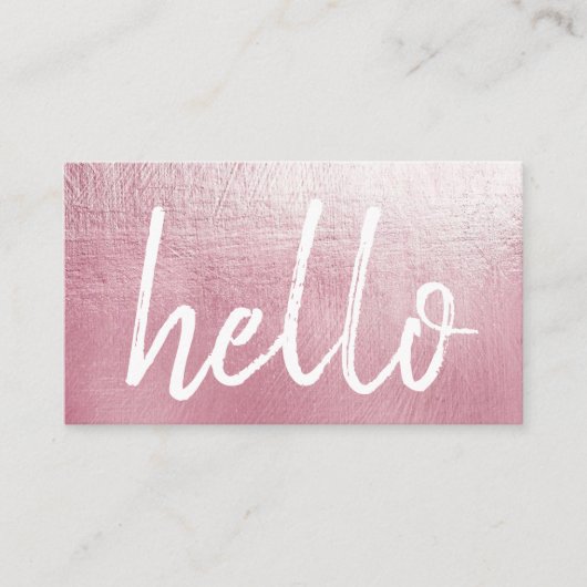 Elegante Rosa-hallo Event-Planer-Visitenkarte Visitenkarte (Vorderseite)