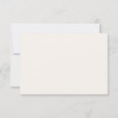 Elegante Rosa Hand Drawn Bow Wedding RSVP Karte (Rückseite)