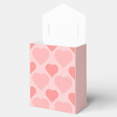 Elegante Rosa-Herzmuster-Geschenkbox Geschenkschachtel (Geöffnet)