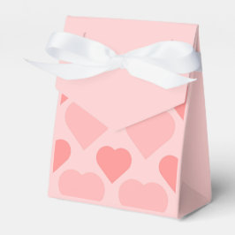 Elegante Rosa-Herzmuster-Geschenkbox Geschenkschachtel