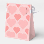 Elegante Rosa-Herzmuster-Geschenkbox Geschenkschachtel (Rückseite)