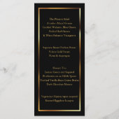 Elegante rosa Hochzeitsstipps - Menü Menükarte (Rückseite)