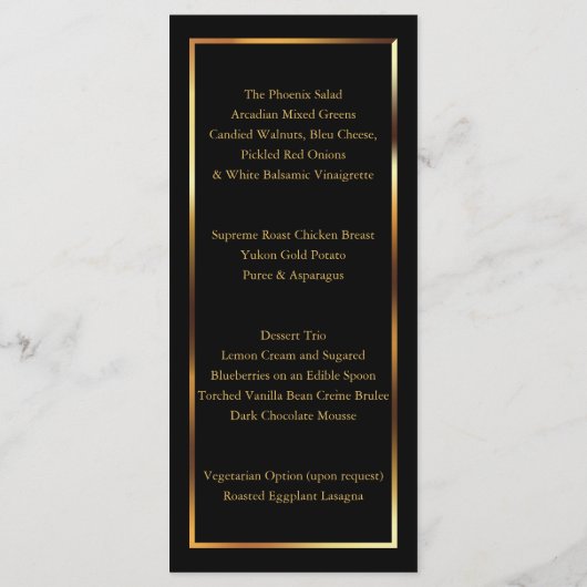 Elegante rosa Hochzeitsstipps - Menü Menükarte (Rückseite)