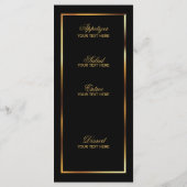 Elegante rosa Hochzeitsstipps - Menü Menükarte (Rückseite)