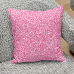 Elegante Rosa Imitate Glitzer & Glitzern Kissen<br><div class="desc">Bild von rosa Imitat Glitzer und Glitzern. Fordern Sie eine beliebige Farbe an.</div>