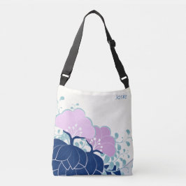 Elegante rosa Kamelien Name hinzufügen Tragetaschen Mit Langen Trägern