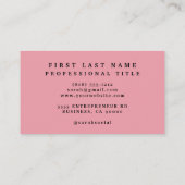 Elegante rosa Kirschblossom Business Cards Visitenkarte (Rückseite)