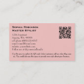 Elegante rosa Kirschblüten Business Card Rabattkarte (Rückseite)