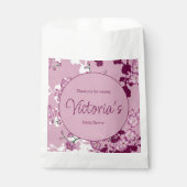 Elegante rosa Kirschblüten Nachmittagstee Geschenktütchen (Vorderseite)