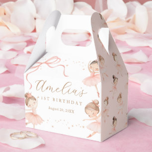 Elegante rosa kokette Ballerina Mädchen Geburtstag Geschenkschachtel