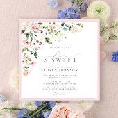 Elegante rosa Liebe ist süßes Brautparty Einladung