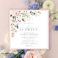 Elegante rosa Liebe ist süßes Brautparty