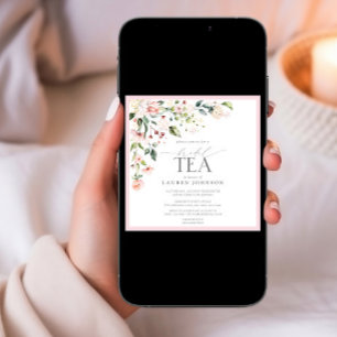 Elegante rosa Liebe ist süßes Brautparty Einladung