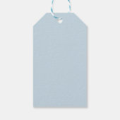 Elegante Rosa Lila Blau Dahlia Geschenkanhänger (Rückseite)